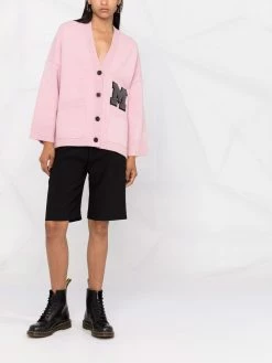 Maje logo knit cardigan