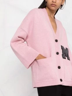 Maje logo knit cardigan