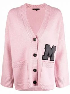 Maje logo knit cardigan