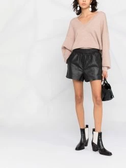 Maje slim-fit biker shorts