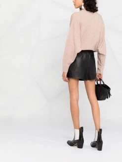 Maje slim-fit biker shorts