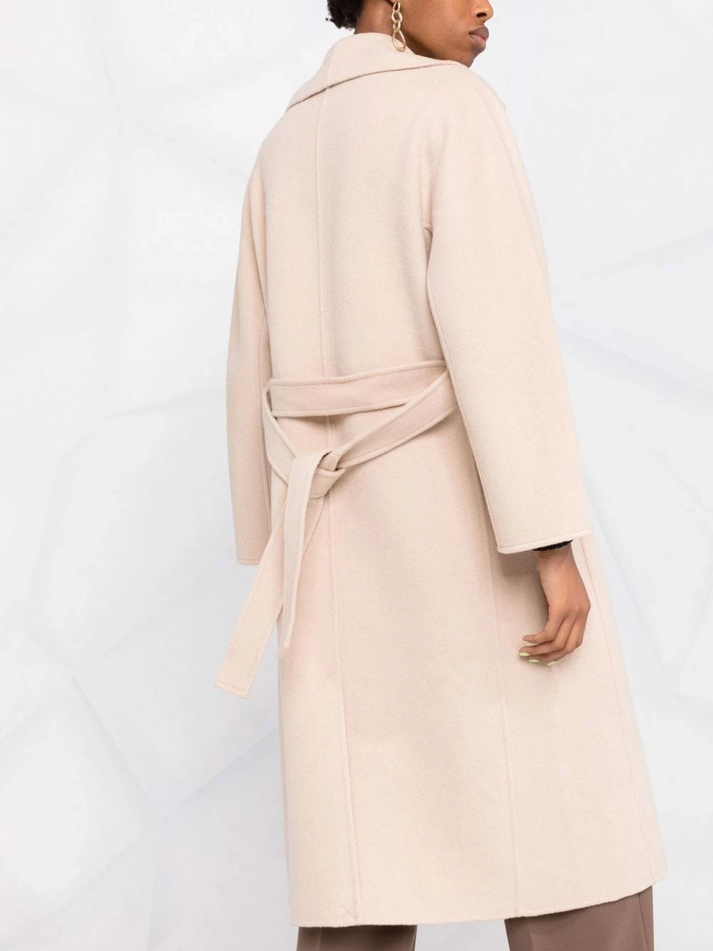 Maje Felted wool belted coat single breasted coats of women 5 Maje felted wool belted coat