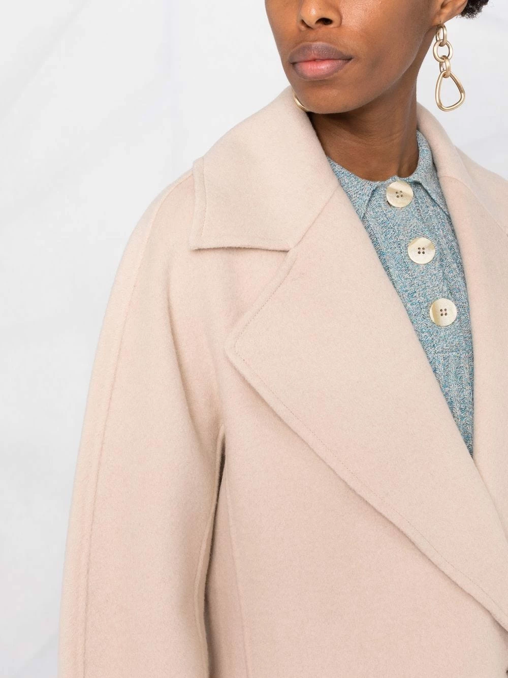 Maje Felted wool belted coat single breasted coats of women 7 Maje felted wool belted coat