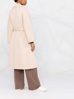 Maje Felted wool belted coat single breasted coats of women 11 Maje felted wool belted coat