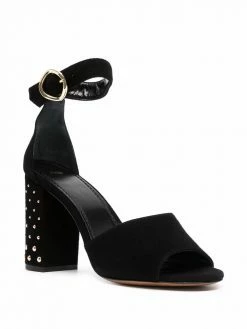 Maje studded block-heel sandals