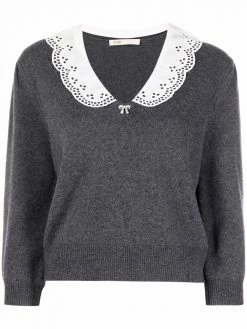 Maje Online 28 Maje poplin-collar jumper