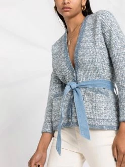 Maje Belted embroidered cardigan cardigans of women 12 Maje belted embroidered cardigan