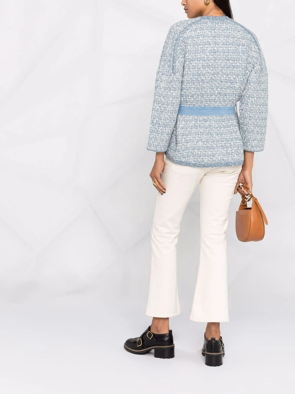 Maje Belted embroidered cardigan cardigans of women 6 Maje belted embroidered cardigan