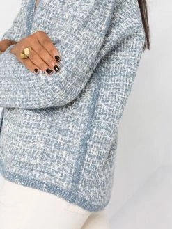 Maje Belted embroidered cardigan cardigans of women 10 Maje belted embroidered cardigan