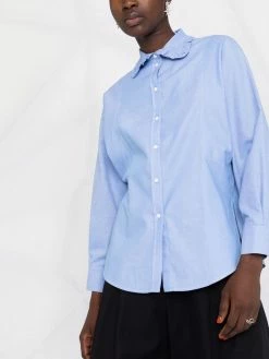 Maje ruffle-trim collar shirt