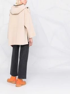 Maje hooded wool-blend coat