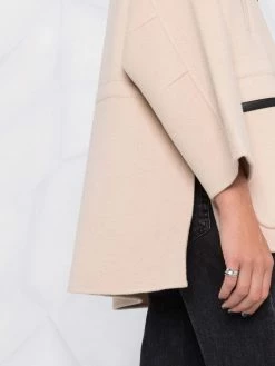 Maje hooded wool-blend coat