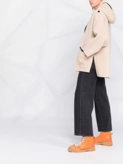 Maje hooded wool-blend coat