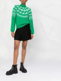 Maje intarsia-knit jumper