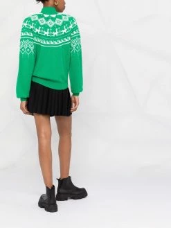 Maje intarsia-knit jumper