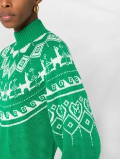 Maje intarsia-knit jumper