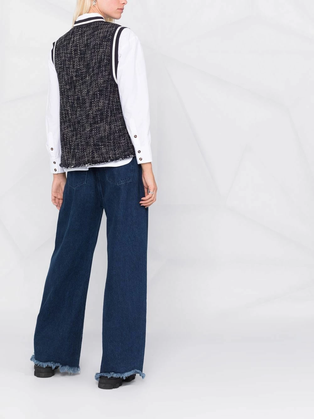 Maje Contrast trim knit vest knitted tops of women 8 Maje contrast-trim knit vest