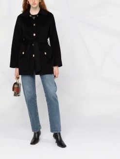 Maje tied-waist coat