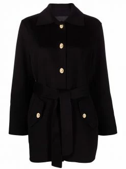 Maje tied-waist coat