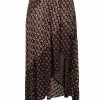 Maje Patchwork asymmetric skirt asymmetric & draped skirts of women 2 Maje patchwork asymmetric skirt