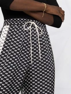 Maje bow-print track pants