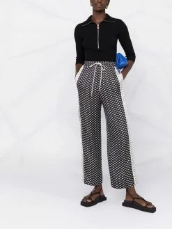 Maje bow-print track pants