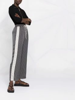 Maje bow-print track pants