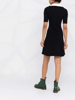 Maje polo zipped knit dress