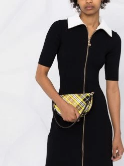 Maje polo zipped knit dress