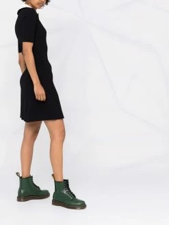 Maje polo zipped knit dress