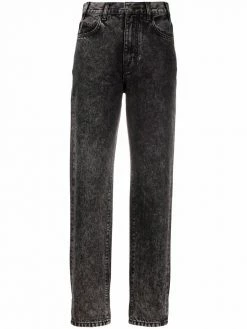Maje high-rise straight-leg jeans
