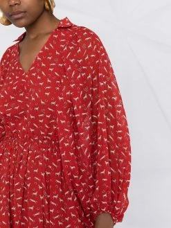 Maje horse-print maxi dress