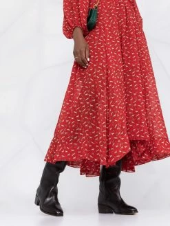 Maje horse-print maxi dress