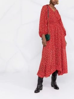 Maje horse-print maxi dress