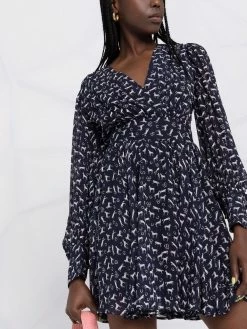 Maje horse-print skater dress