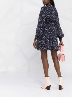 Maje horse-print skater dress