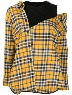 Maje asymmetric-layered shirt