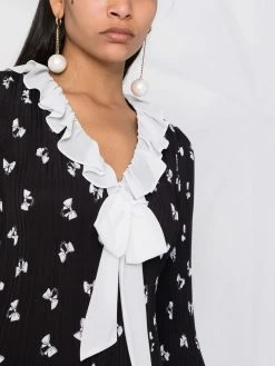 Maje all-over bow print dress