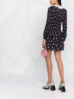 Maje all-over bow print dress