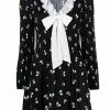Maje all-over bow print dress