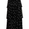 Maje Tiered bow print skirt straight skirts of women 1 Maje tiered bow-print skirt