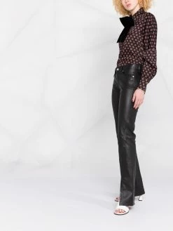 Maje pussy-bow collar shirt