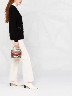 Maje Wool blend poplin collar cardigan cardigans of women 11 Maje wool-blend poplin collar cardigan