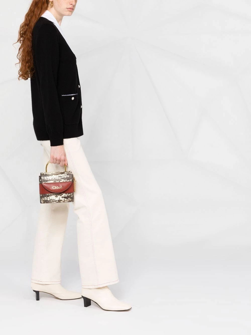 Maje Wool blend poplin collar cardigan cardigans of women 6 Maje wool-blend poplin collar cardigan