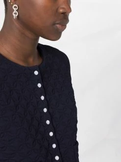 Maje quilted collarless jacket