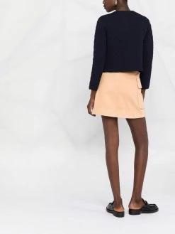 Maje quilted collarless jacket