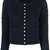 Maje quilted collarless jacket