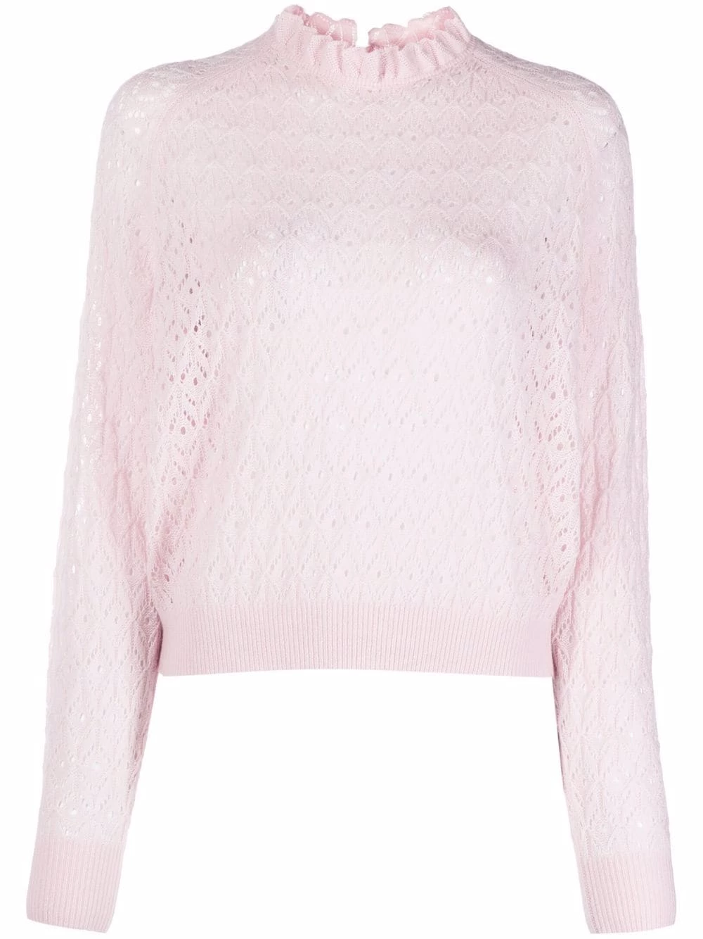 Maje Open knit wool blend jumper knitted sweaters of women 3 Maje open-knit wool-blend jumper