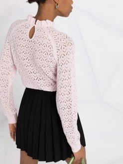 Maje Open knit wool blend jumper knitted sweaters of women 10 Maje open-knit wool-blend jumper