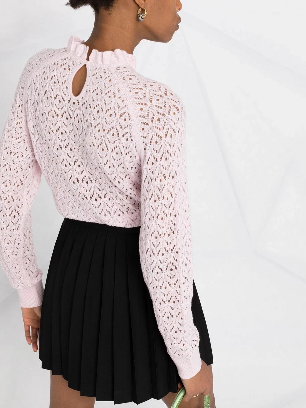 Maje Open knit wool blend jumper knitted sweaters of women 5 Maje open-knit wool-blend jumper